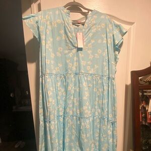 Simply Southern spring dress. Baby blue with daisy flowers. New with tags